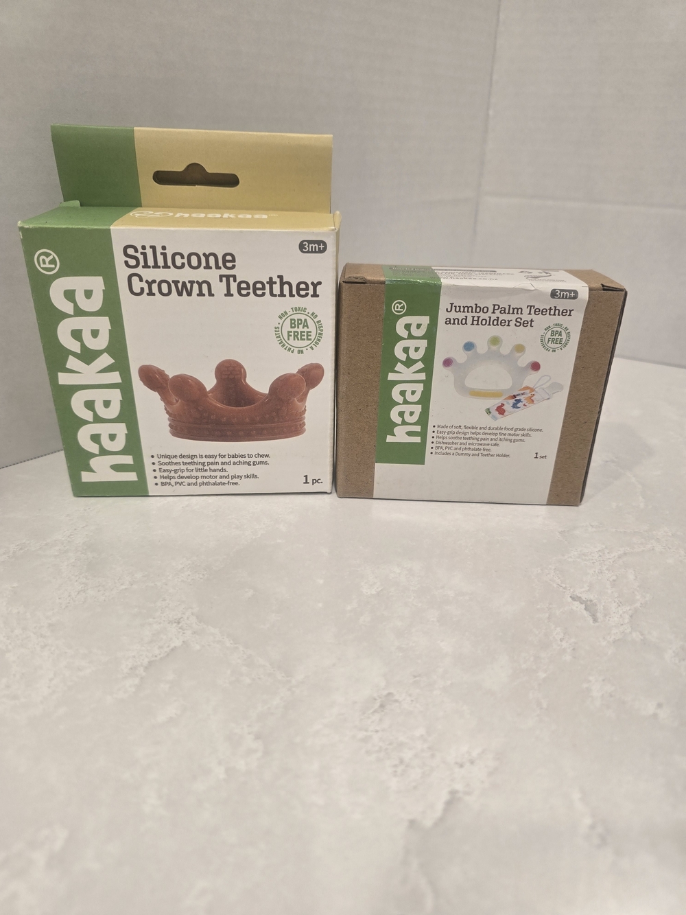 Haakaa Silicone Crown Teether - Brown